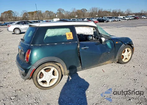 2003 Mini Cooper z USA, uszkodzony, nr VIN WMWRC33493TC41248